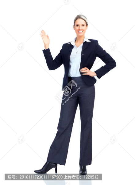 呈現業(yè)務的女人