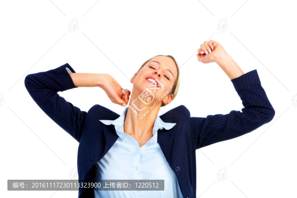 快樂的女商人