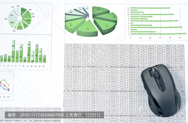 電子表格上的鼠標(biāo)
