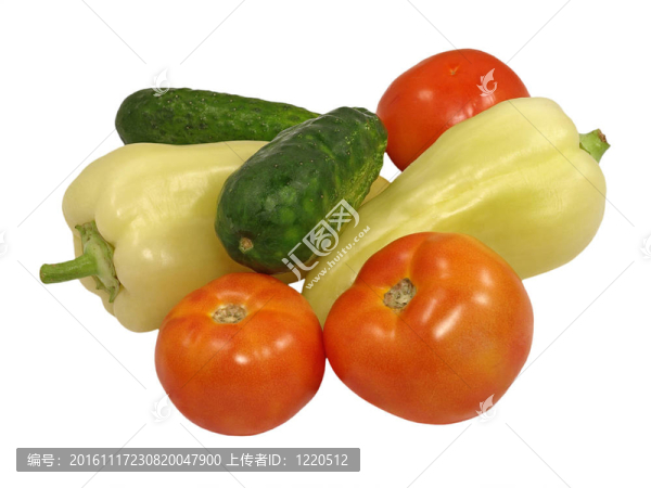 新鮮的vegetables.isolated。