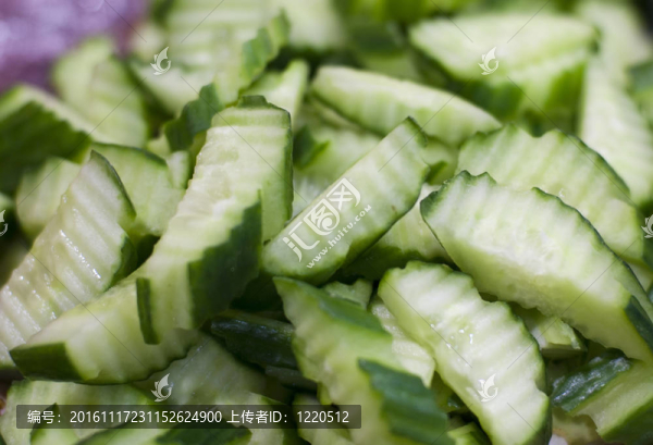 成熟的黃瓜片