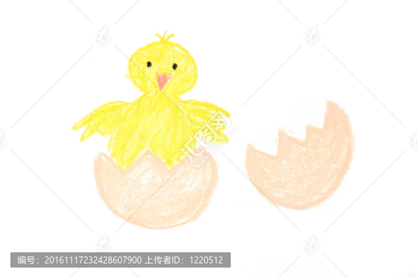 復(fù)活節(jié)新生小雞畫
