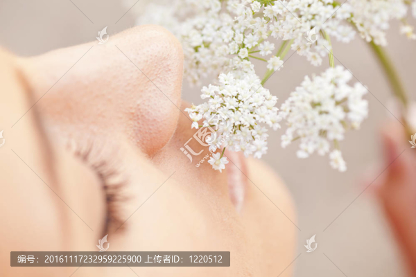 女人味的白色花