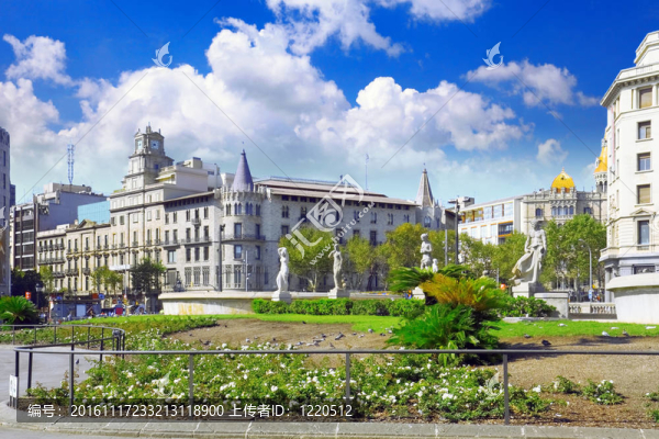 Placa,de,Catalynia；巴塞羅那。