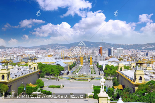 Placa,De,Espanya；巴塞羅那。西班牙