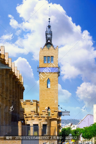 Placa,de,Espanya；巴塞羅那。西班牙.