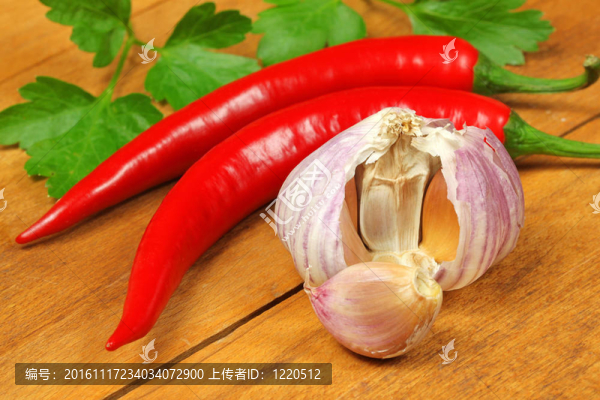 辣辣椒和大蒜