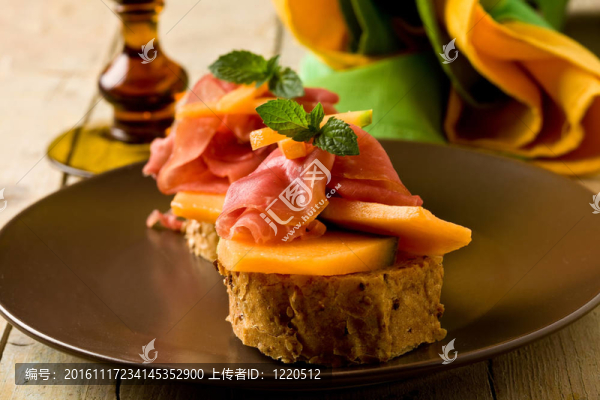 火腿甜瓜開胃