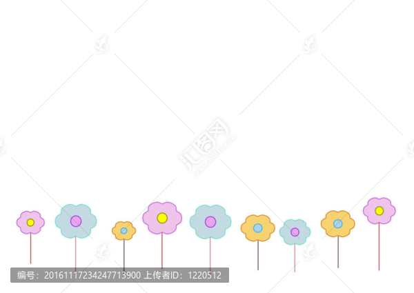 五顏六色的花朵
