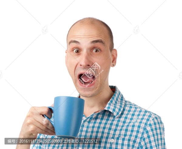 震驚的白人白人