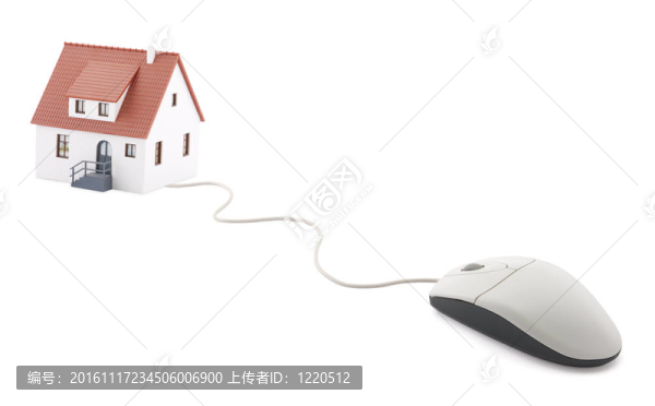 房子和電腦鼠標
