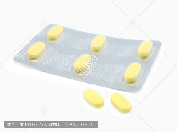 黃色的藥片