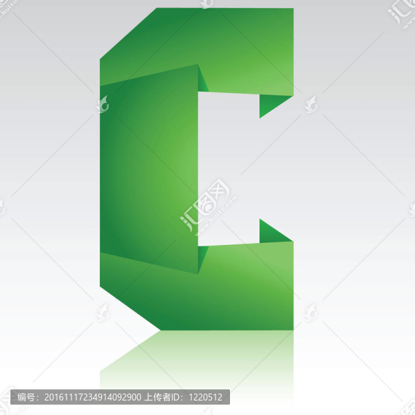 從紙上的字母C