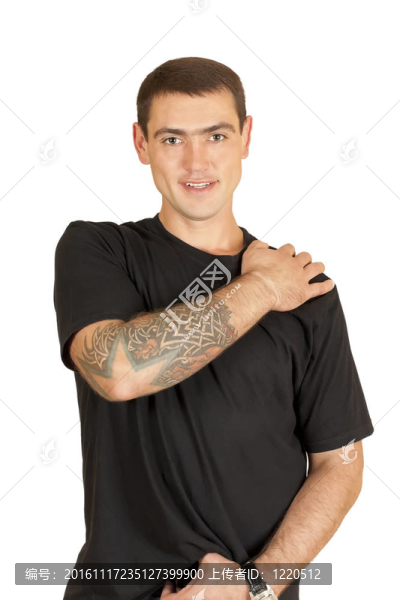一個(gè)年輕英俊的男人的肖像