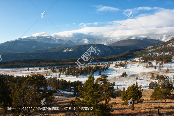 云上的山谷和落基山脈