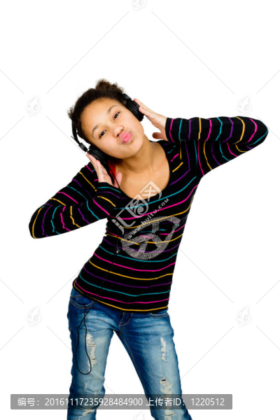 美麗的女人與偉大的頭發(fā)孤立