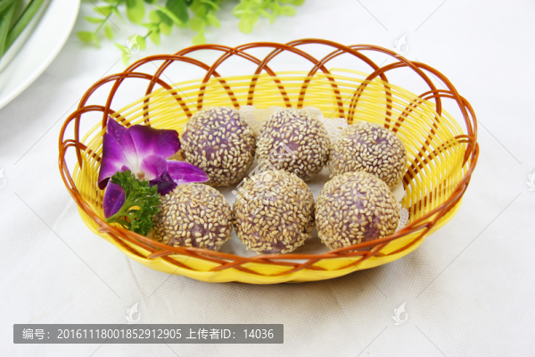 流沙紫薯球