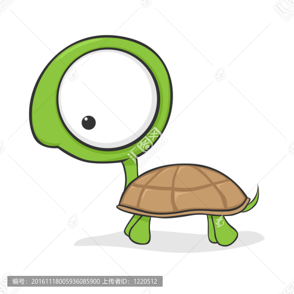 大眼睛的烏龜