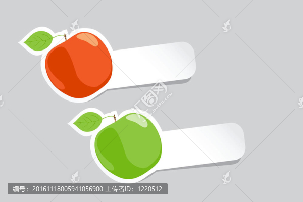 綠色和紅色的蘋果