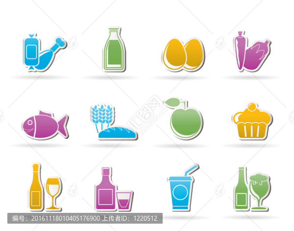 食品；飲料和食物的圖標(biāo)