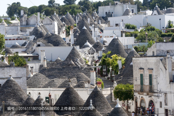 阿爾貝羅貝洛（Bari；普利亞；意大利）：在特魯利鎮(zhèn)全景