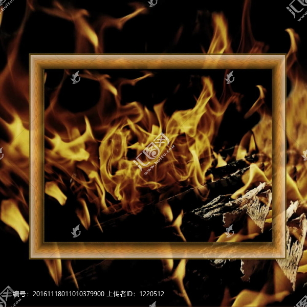 消防背景的木框架