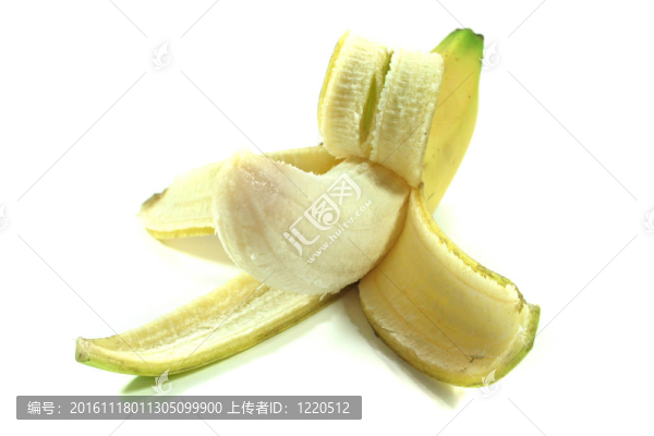 剝了皮的香蕉