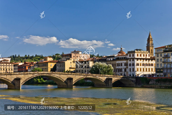 Ponte,alla,Carraia在佛羅倫薩；意大利
