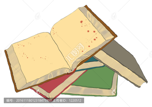 打開的書