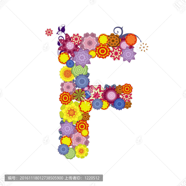 字母花紋
