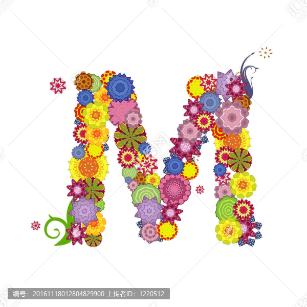 字母花紋