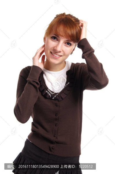 美麗的女孩冒充