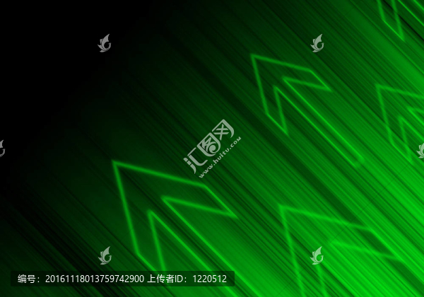 綠色與箭頭背景。