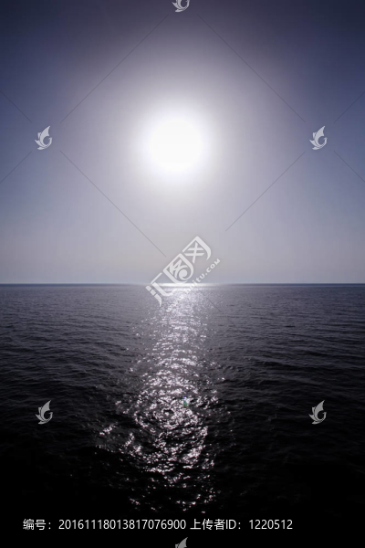 太陽在地平線上