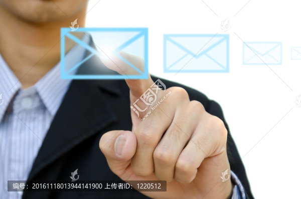 商家推動(dòng)郵件的社交網(wǎng)絡(luò)上的觸摸屏