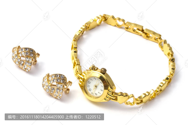 黃金手表和耳環(huán)