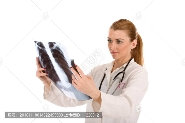 醫(yī)生檢查X射線曝光