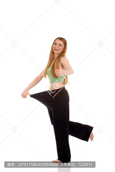 瘦腰的女孩