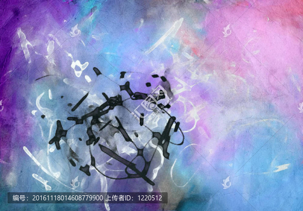 抽象水彩