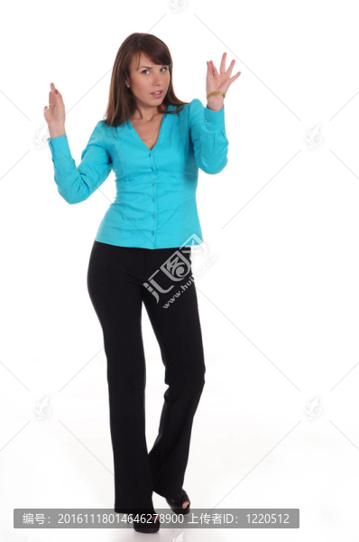 可愛的女人的姿勢