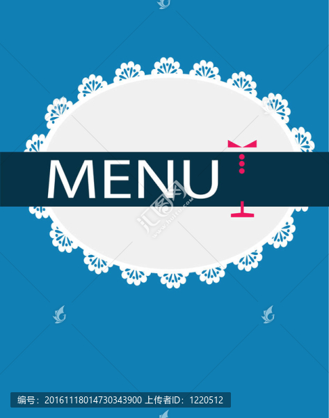 餐廳的菜單模板