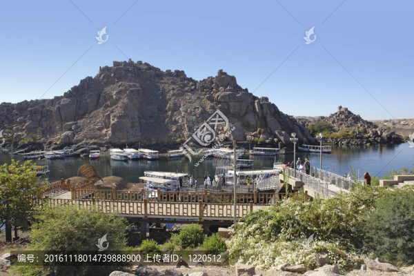 在埃及的菲萊神殿的風(fēng)景