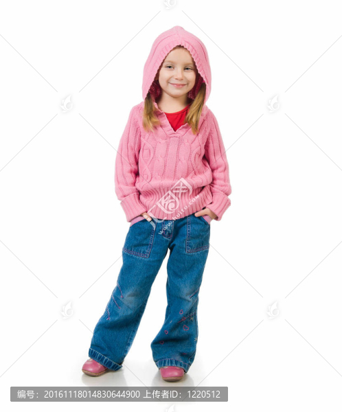 可愛的小女孩與一個辮子