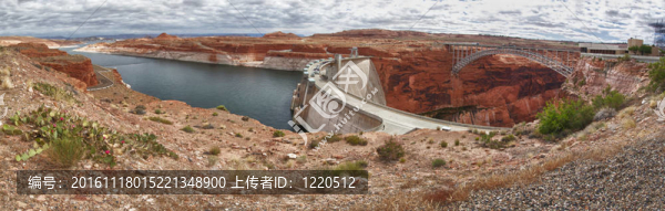 Glen,Dam在頁面盡收眼底；亞利桑那州