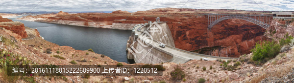 Glen,Dam在頁面盡收眼底；亞利桑那州