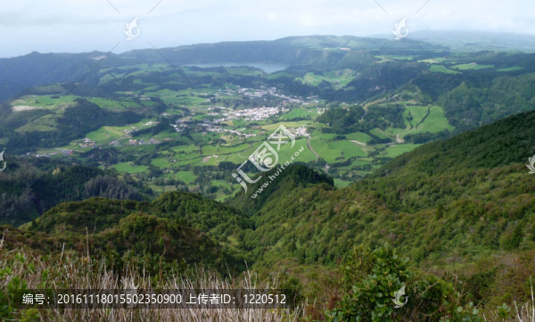 全景的風(fēng)景在亞速爾群島