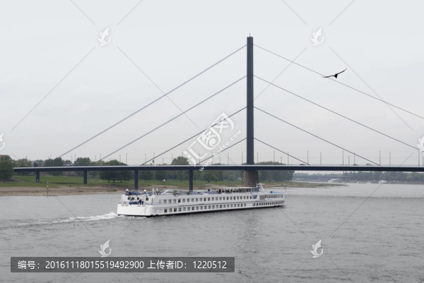 萊茵Duesseldorf河風(fēng)景