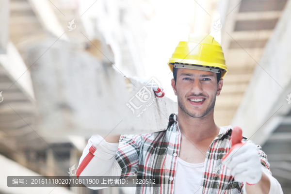 建筑工地上的工人