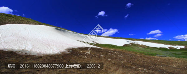 大角山脈的雪