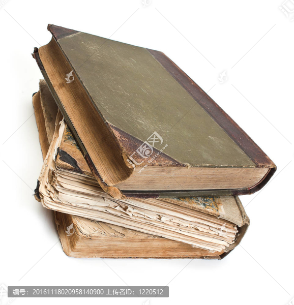 一本有著褶皺的床單的舊書